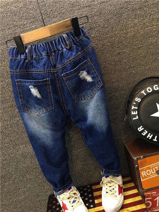Mother&Kids Boys' jeans ripped kids' pants_voghion.com