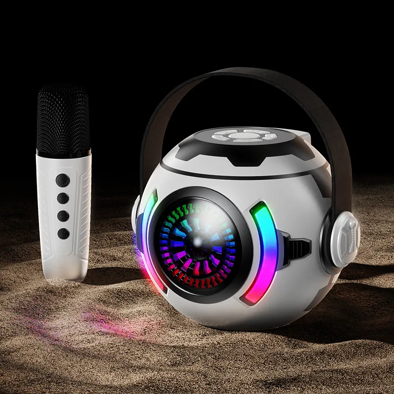 Multicolor RGB Disco-Style Karaoke Hine For Parties - Wireless Bluetooth Audio Speakers_voghion.com