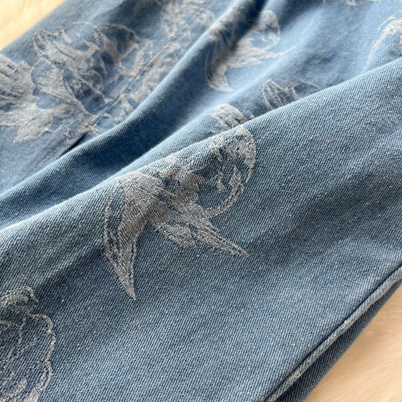 Frauen junge cheongsam kleid weibliche design nische schlitz slim fit denim langen rock_voghion.com