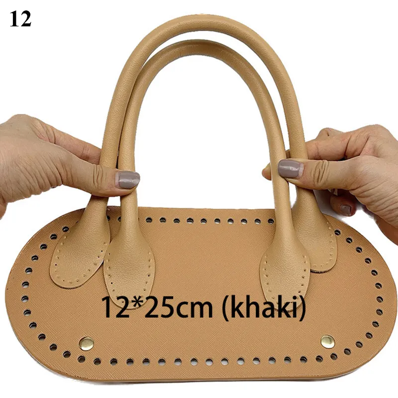 Set di 3 cinturini in pelle fatti a mano, di alta qualità, con accessori hardware per borse fai da te._voghion.com