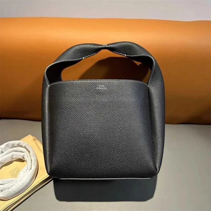 Stilvolle Handtasche Trend Minimalist Commuter Bucket Gehobene Korbtasche Damen Leder Unterarmtasche Ba241216_voghion.com