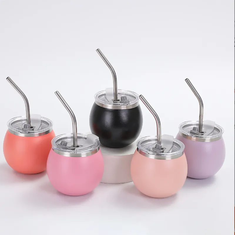 Madai Coffee Cup - Vacuum Insulated|Creative Straw|EU Made_voghion.com