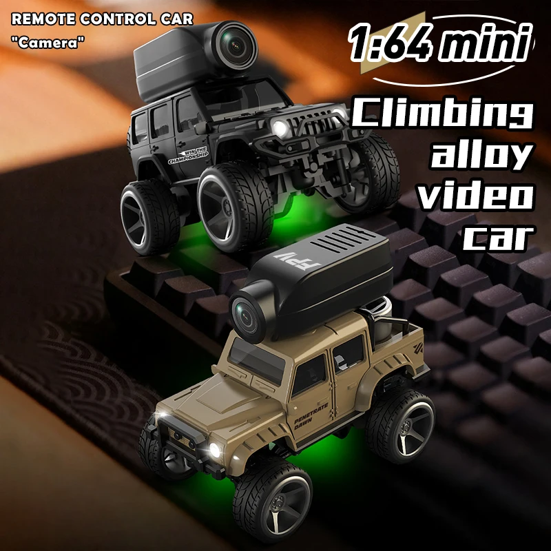 Voiture télécommandée rc tout-terrain avec led et caméra hd pour enfant_voghion.com