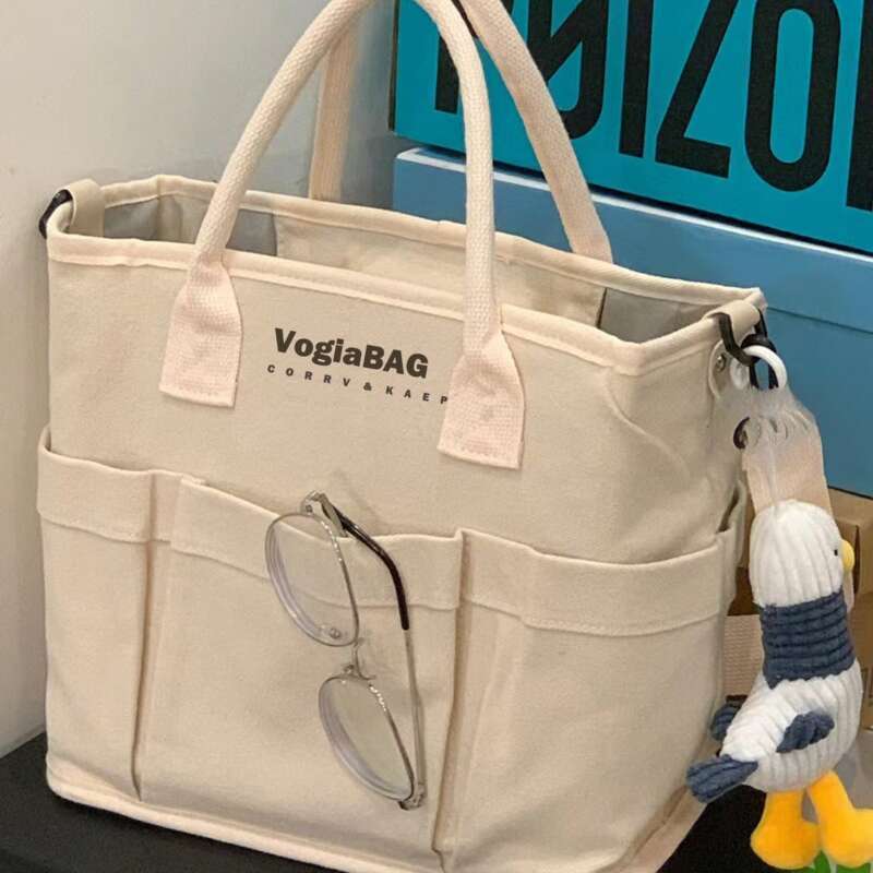 2025 Neue große Kapazität Outdoor Pet Leichte Mama Baby Canvas Damen Tragetasche_voghion.com