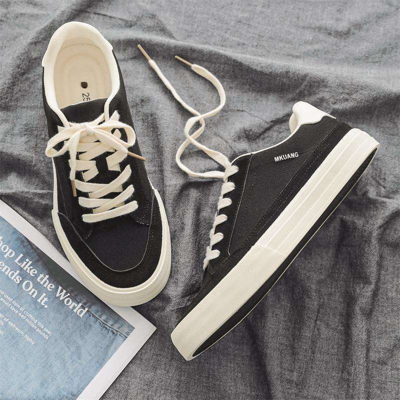 Sports And Canvas Beige Men's Low-top Wear-resistant Students Tide Shoes New Fall And Winter_voghion.com