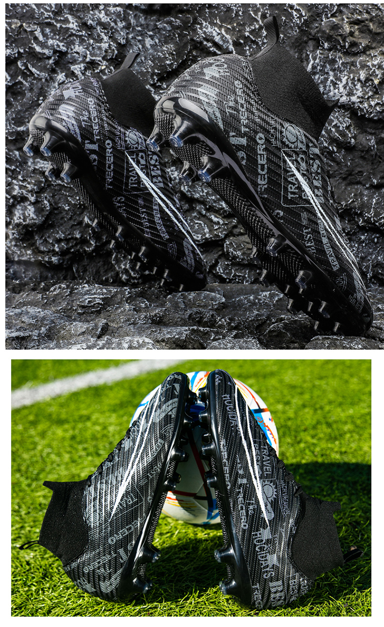 Men Soccer Shoes Outdoor Non-Slip AG/TF Football Boots Male Teenagers Adult Cleats Boys Breathable Comfortable Match_voghion.com