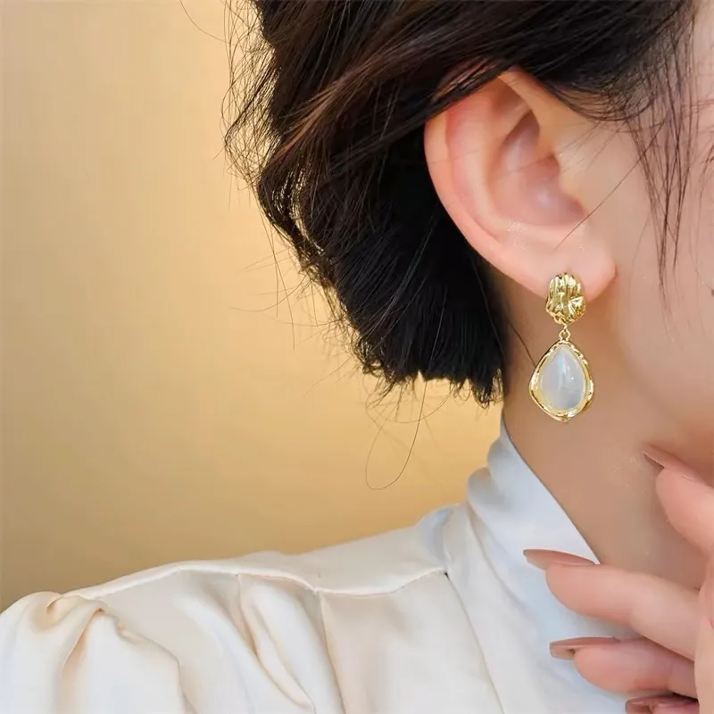 Charm Ear Stud Designer Pearl Engagement Gold Plated for Women Earrings Wedding Party Jewelry_voghion.com