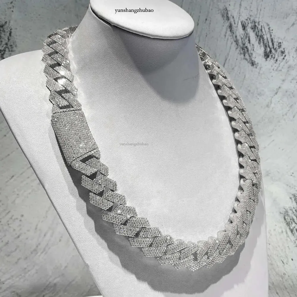 moissanite Halsband Designer Smycken Cuban K Chain Iced Out Pass Dia Tester Sterg Sier Halsband Vvs Moissanite Chains_voghion.com