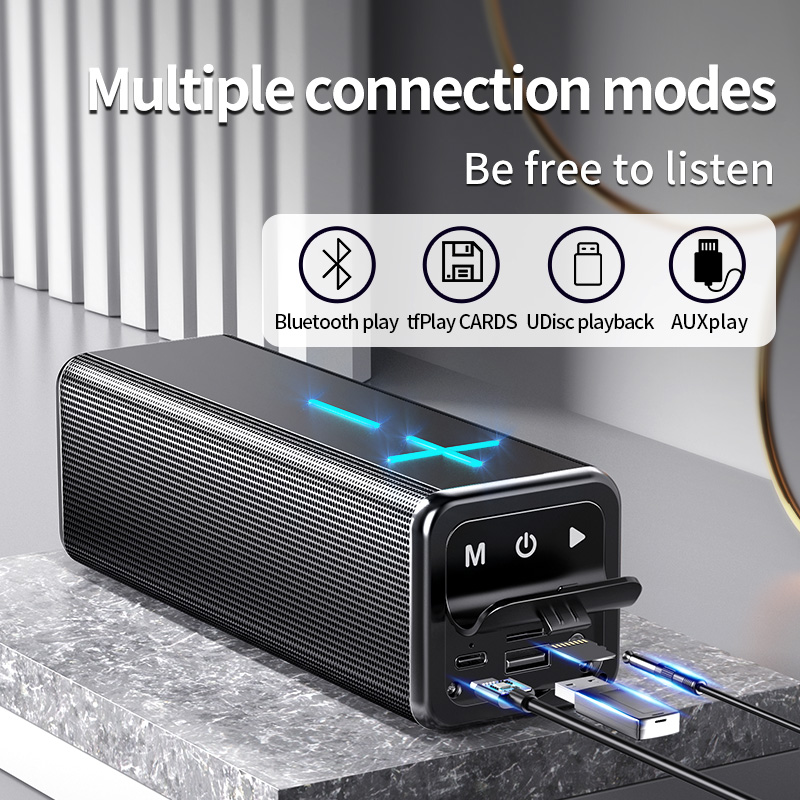 V13 TWS Bluetooth Speaker Wireless HiFi Portatile Bass Lettore Musicale Esterno Scheda TF Altoparlante Home Theater Subwoofer_voghion.com