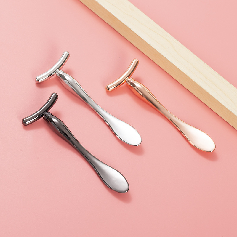 Miniaturowy masażer do oczu Anti Eye Pouch Dark Circles Massager Device T-shape Face Lifting Massage Facials Slim Face Magic Stick_voghion.com