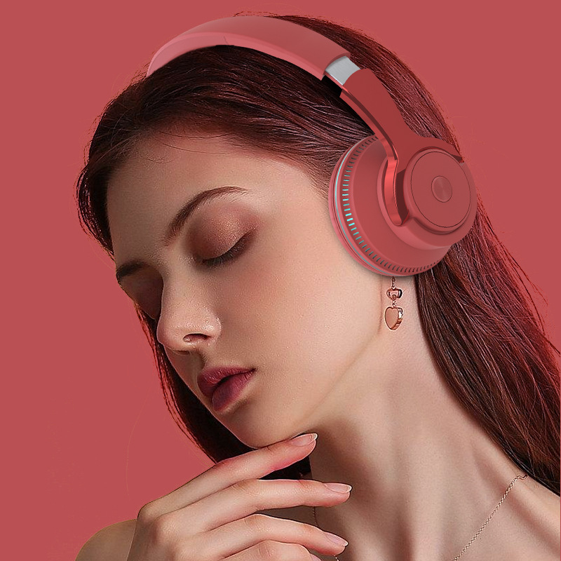 AI Intelligent Noise Reduction New Cross-Border Hot-Selling Wireless Over-Ear Bluetooth Headphones With Deep Bass Stereo Sound, Card Slot, Colorful_voghion.com