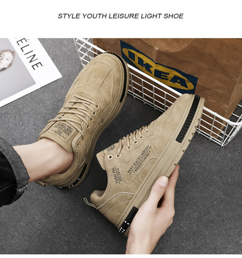 Caual Shoe for Men Summer Outdoor Platform Hiking Work Boot 2024 Fahion Deigner Leather Loafer Zapato Para_voghion.com
