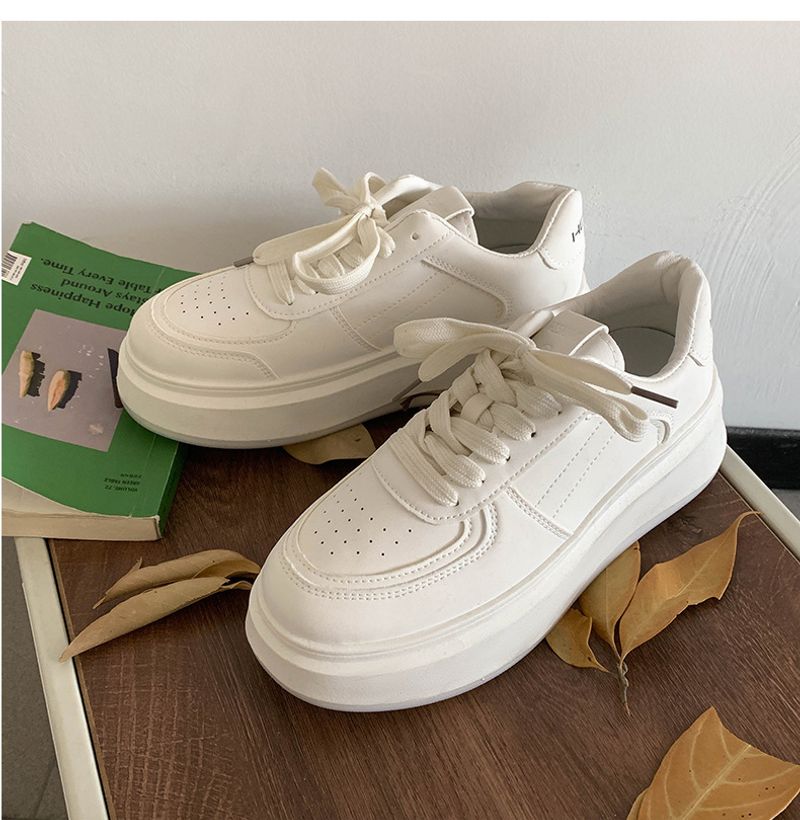 Versatile sophisticated, with increased thickness white soles. Women's 2024 new autumn and winter lightweight American_voghion.com