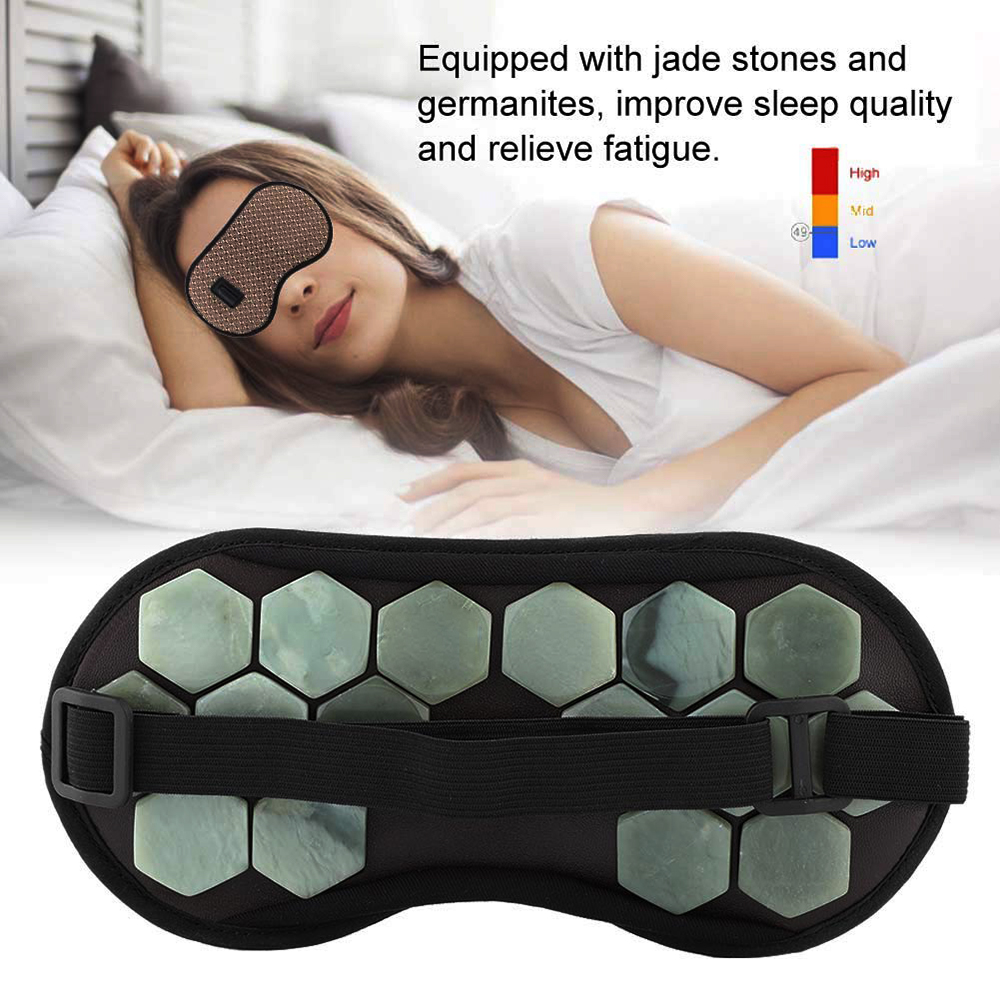 Turmalin Therapie Hëtzt Schlof Gesiicht Aenmaske fir dréchen Aen Anti Stress Gesiicht Entspanung Gesondheet Massager Natierlech Jade Schlofmaske_voghion.com