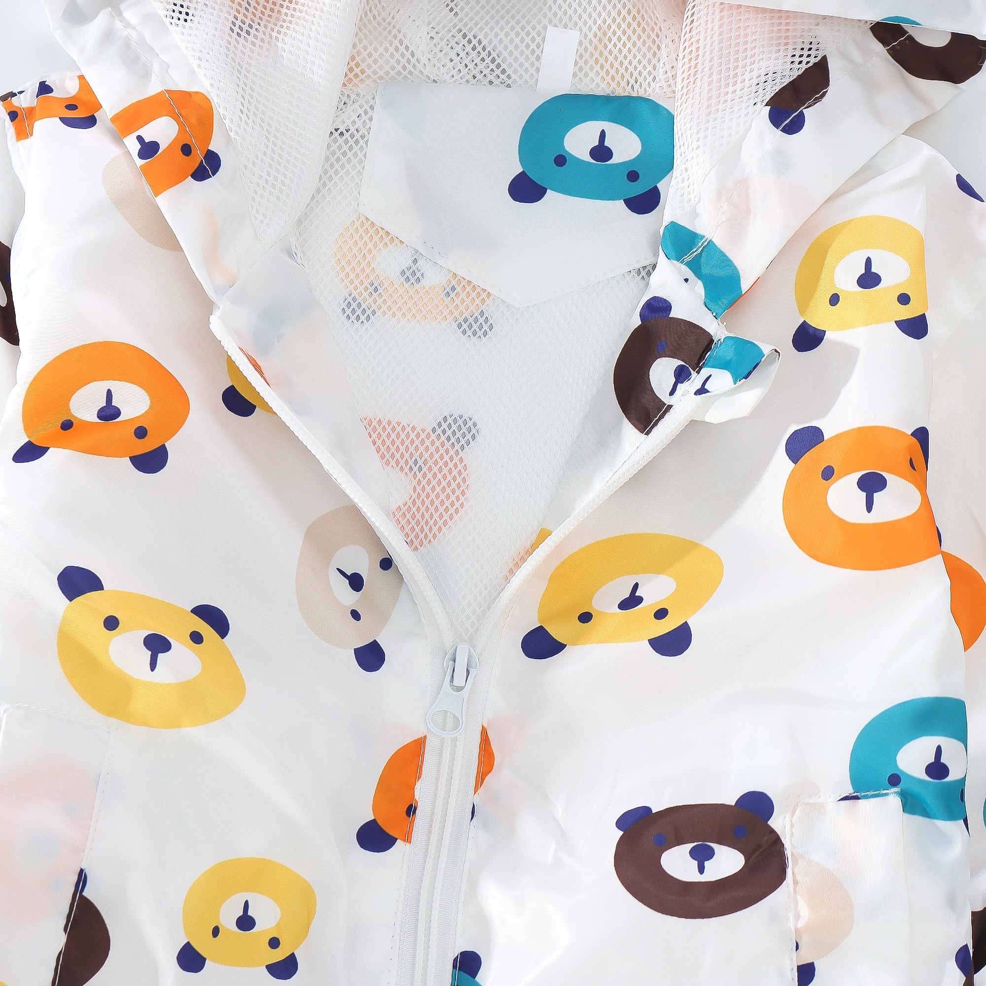 Baby Boy Jacket Teddy Bear Printed Hooded Jacket Cute Children Coat_voghion.com