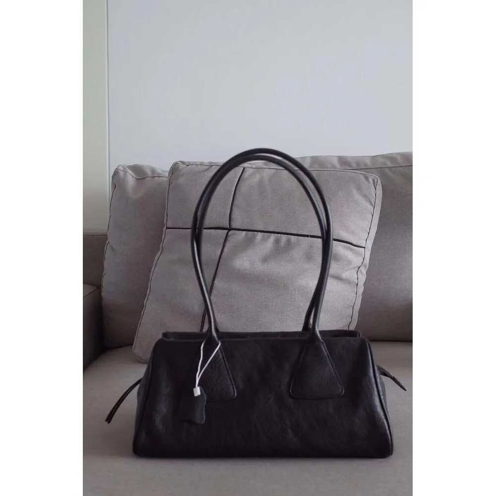 New Ins Chic Niche Stylish Pillow Bowg Tote Large Real Suede Cow Leather Women Shoulder Bag Long Handle Winter Handbag_voghion.com