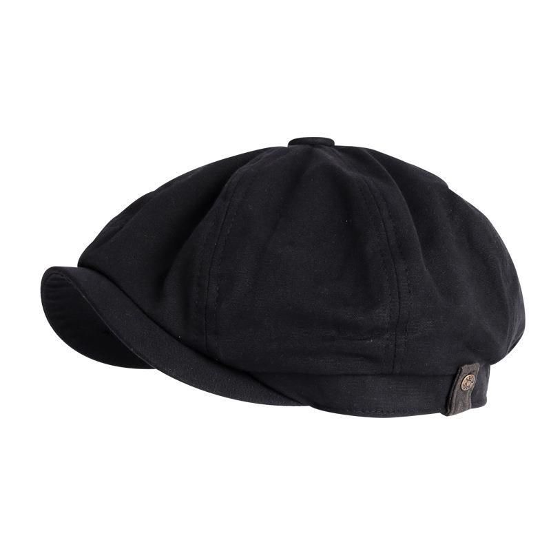 Unisex Hat male British vintage newspaper boy octagon female hipster cap painter Beret hat_voghion.com