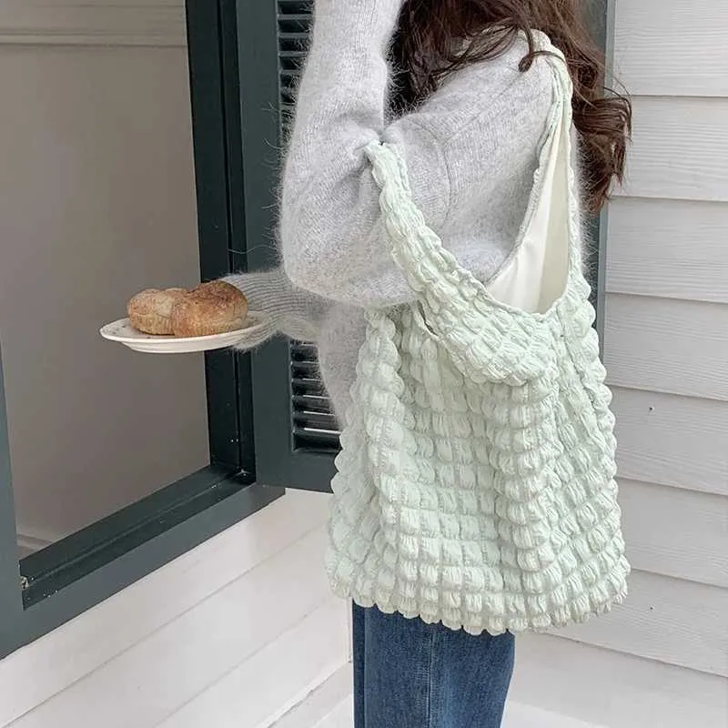 Ydlns Été Plissé Nuage Femelle Bonbon Couleur Grande Capacité Sac À Bandoulière Sacs À Main Shopping Filles Pochette Fourre-Tout_voghion.com