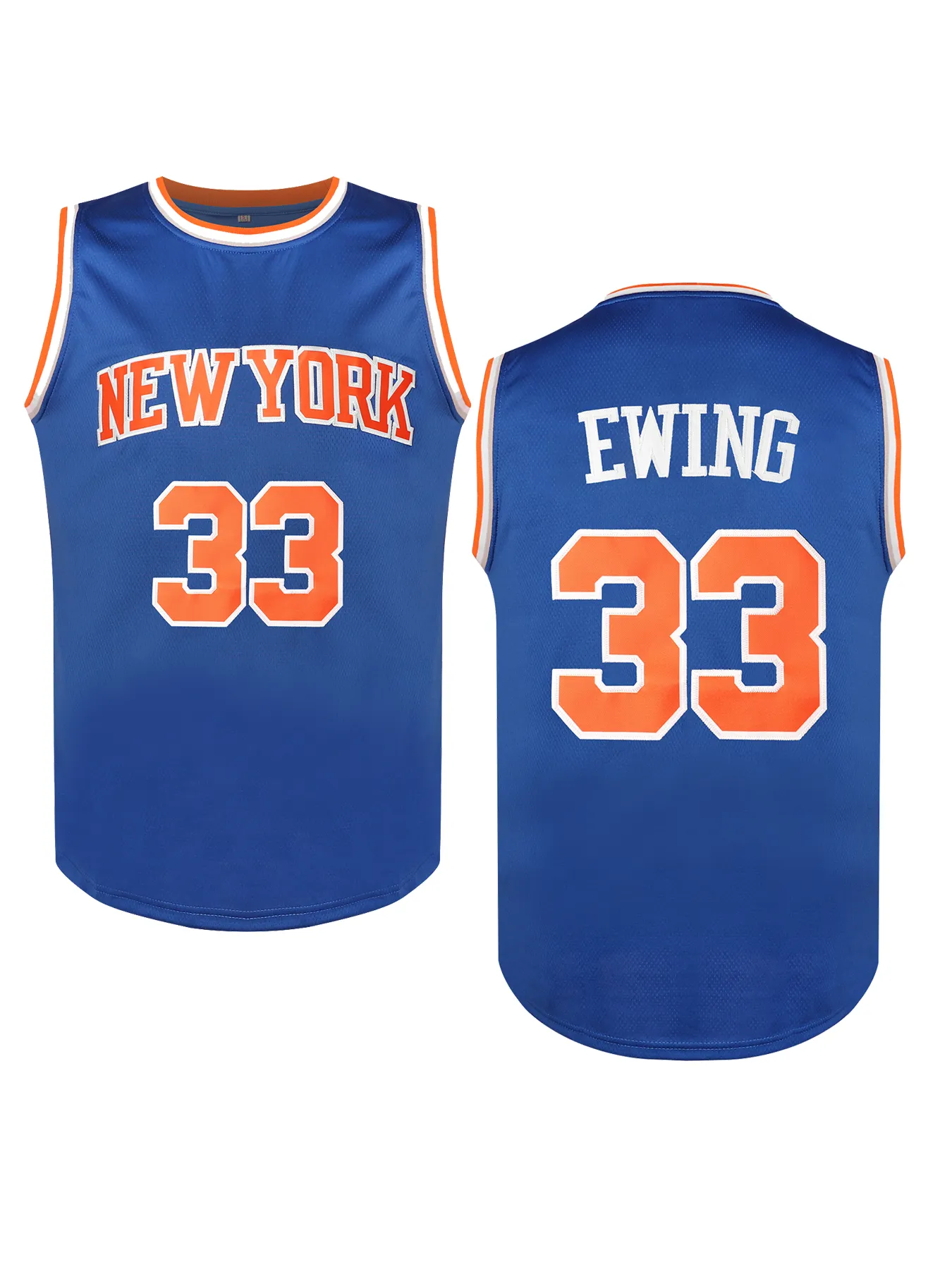 Mens 33 EWING 11 BRUNSON Embroidered Basketball Jersey IN STOCK FAST SHIPPING Size S-XXXL_voghion.com