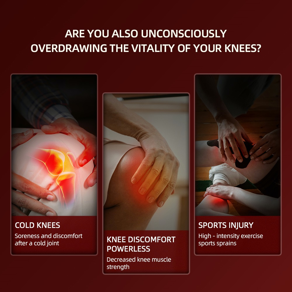 Knee Relaxing Kneecap Infrared Elbow Shoulder Massager Relive Joint Pain Stiffness Smart Hot Compress_voghion.com