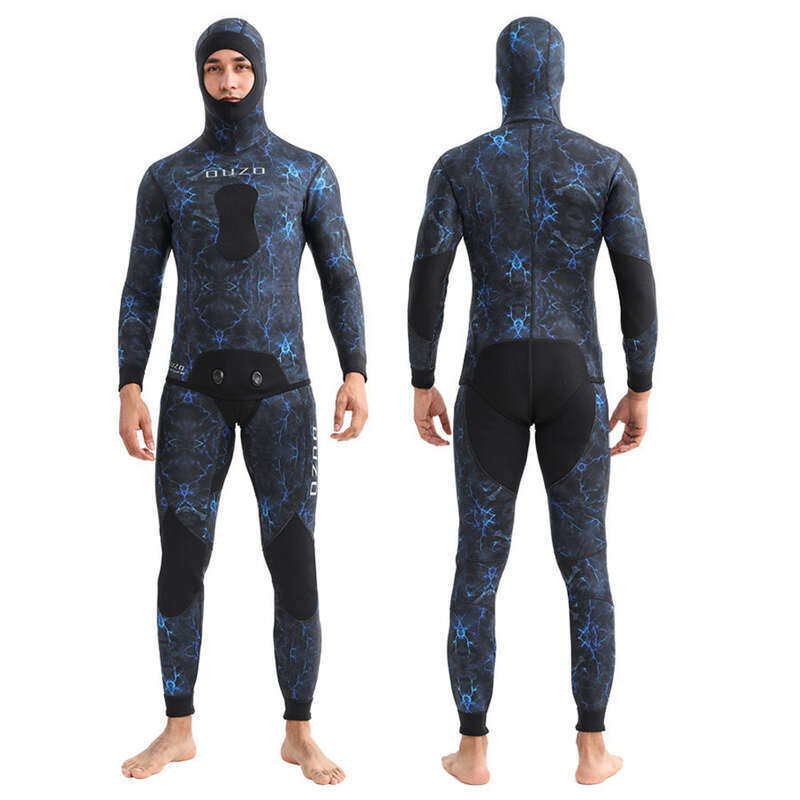 Costum de înot și surfing nou, corp divizat, 3 mm, pentru vânătoare de pești, rezistent la frig pentru bărbați, protecție solară, uscare rapidă, gratuit_voghion.com
