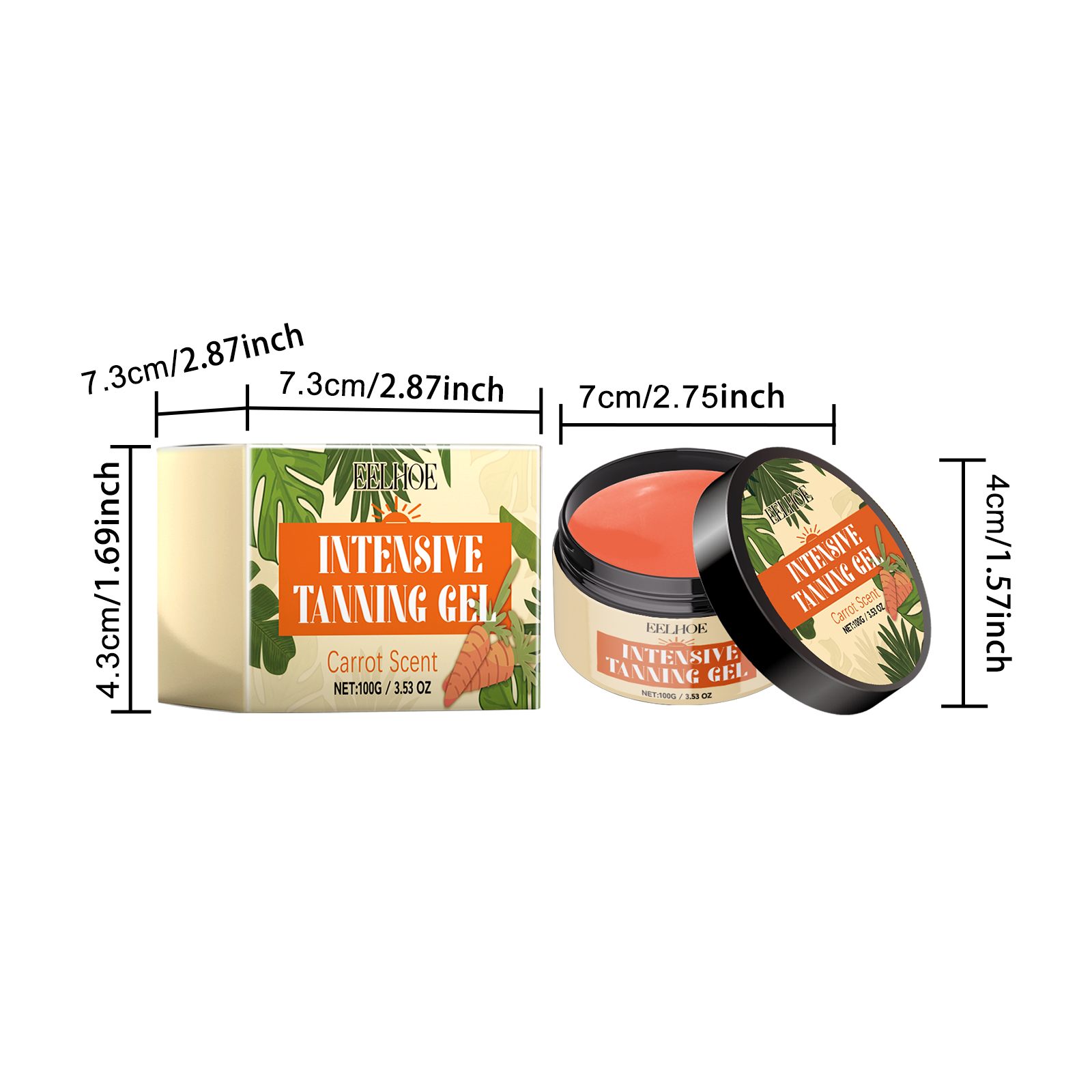 Eelhoe Black Repair Gel, Natural Wheat Skin Care In Summer To Help The Body Black Mild Without Greasy_voghion.com