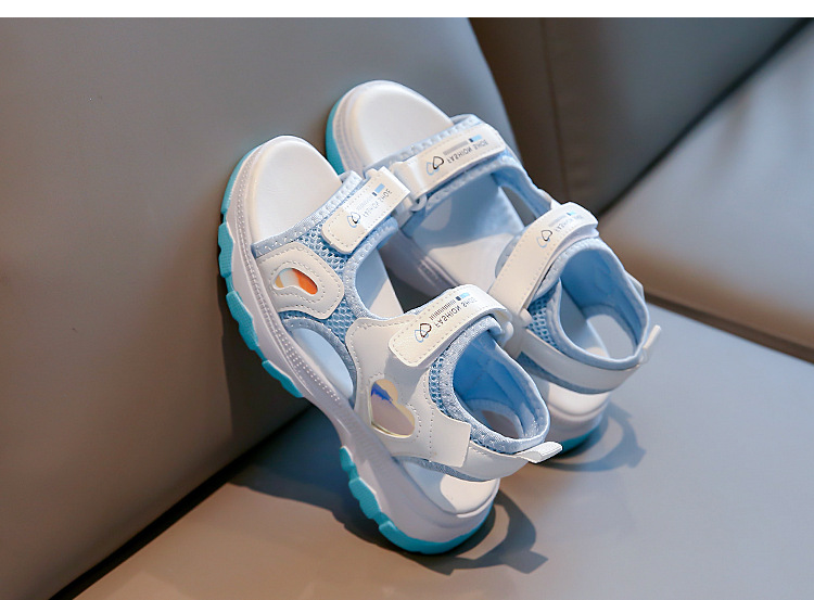 Mädchen Sandalen 2024 Sommer Neue Kleine Mädchen Prinzessin und Modische Kinder Strand Schuhe Freizeit für Große Kinder_voghion.com