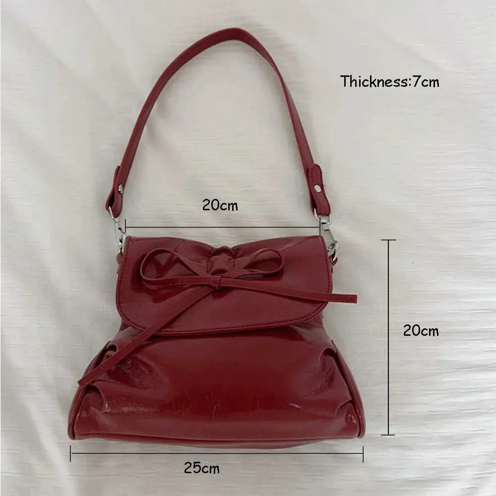 Stylish Women's Crossbody Shoulder Bag With Bows And Flap Closure_voghion.com