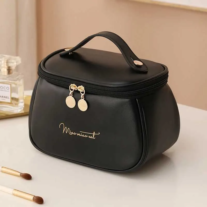 Neues PU-Leder für Frauen, multifunktionale tragbare Reiseaufbewahrungstasche für Damen, Make-up-Tasche Y241023_voghion.com