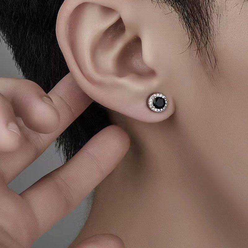 Magnetic men's trendy clips without ear holes for women's magnetic suction earrings_voghion.com