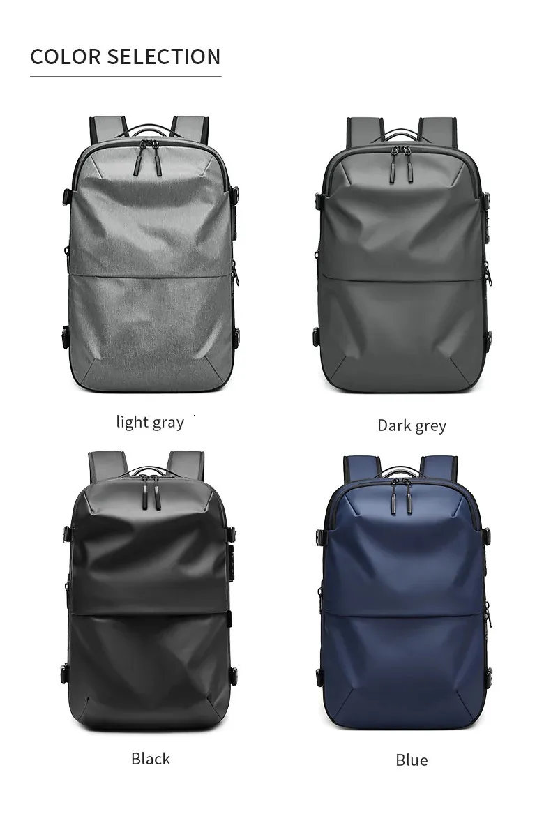 Men Travel vacuum compression 17 inch Laptop Business Large Capacity school Backpack Expanded Hiking backpack 241115_voghion.com