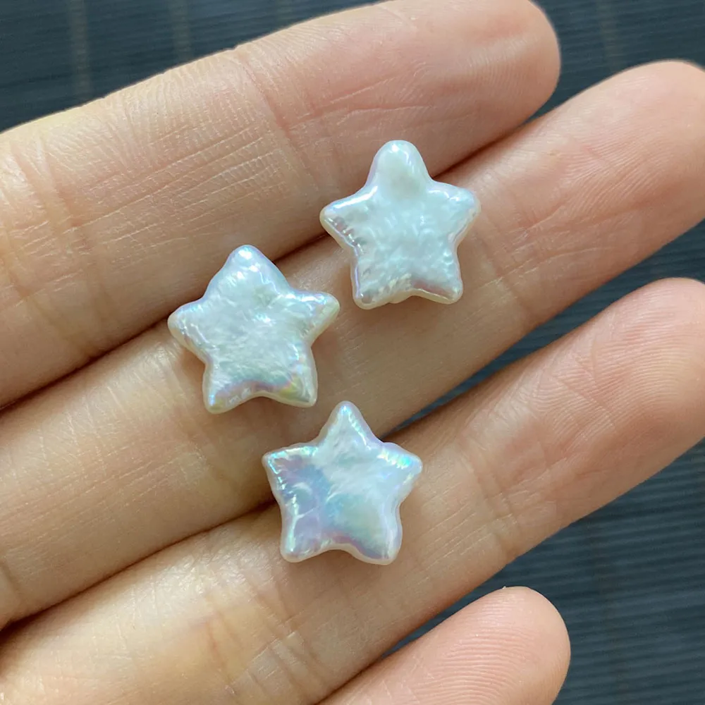 Collane con ciondolo 12mm Perle d'acqua dolce barocche a forma di stella Accessori per gioielli di moda 1 pz Elegante collana fai da te da donna_voghion.com