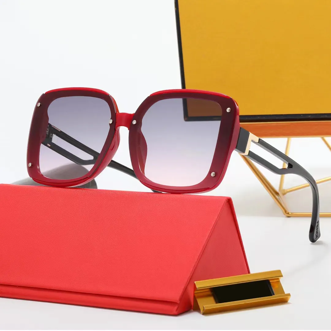 oversized Ff glasses women Mirror leg metal F letter hollow design european style Beach holiday Fashion UV400 sunglasses_voghion.com