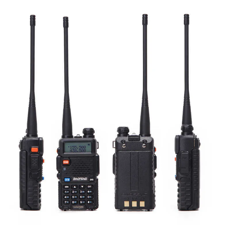 Lepsza jakość 1 lub 2 szt. Baofeng BF-UV5R Radio amatorskie przenośne krótkofalówki Pofung UV-5R 5W VHF/UHF dwuzakresowe dwukierunkowe UV 5r CB 210817_voghion.com