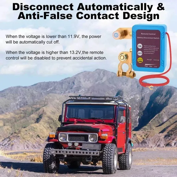 Wireless Remote Car Switch 12V 240A Battery Disconnect Control_voghion.com