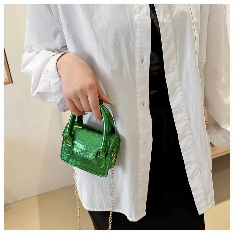Naiste Mood Mini Crossbody kotid Täiskivist prinditud klapp vabaaja kett-õlakott Naistele Mitmekülgne Square Messenger_voghion.com