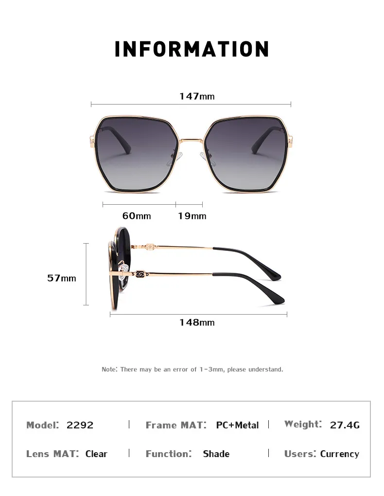 Sonnenbrille HD polarisierte Sonnenbrille für Frauen TR90 Trend Ins Net Rot Gleicher Absatz Große Unregelmäßige Linsen Brille Weiblich_voghion.com