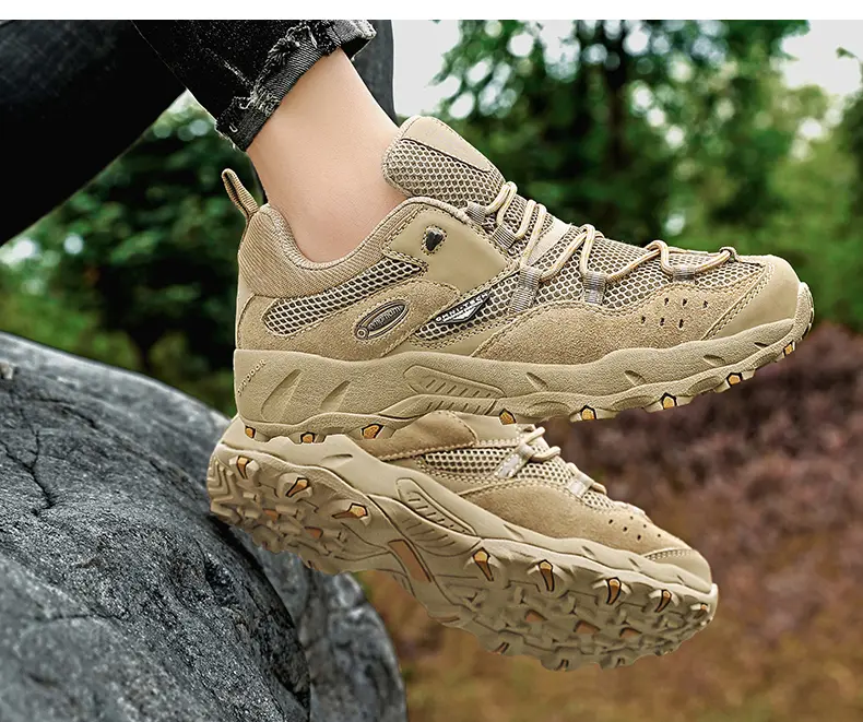 Large-size Fashion Trendy Outdoor Shoes, Casual Lightweight And Comfortable Hiking Shoes, All-season Breathable Hiking Shoes_voghion.com
