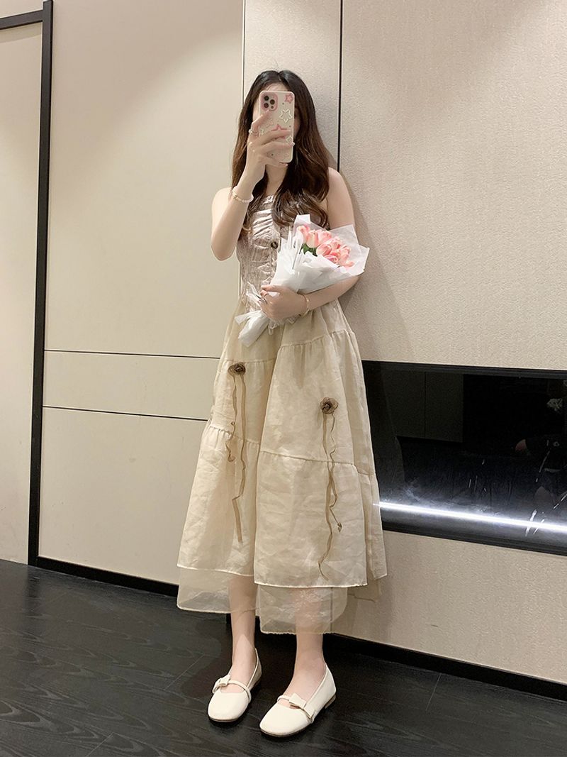 Gentle flat bean women's spring and autumn summer 2024 new shallow mouth soft sole not tired foot single shoes_voghion.com
