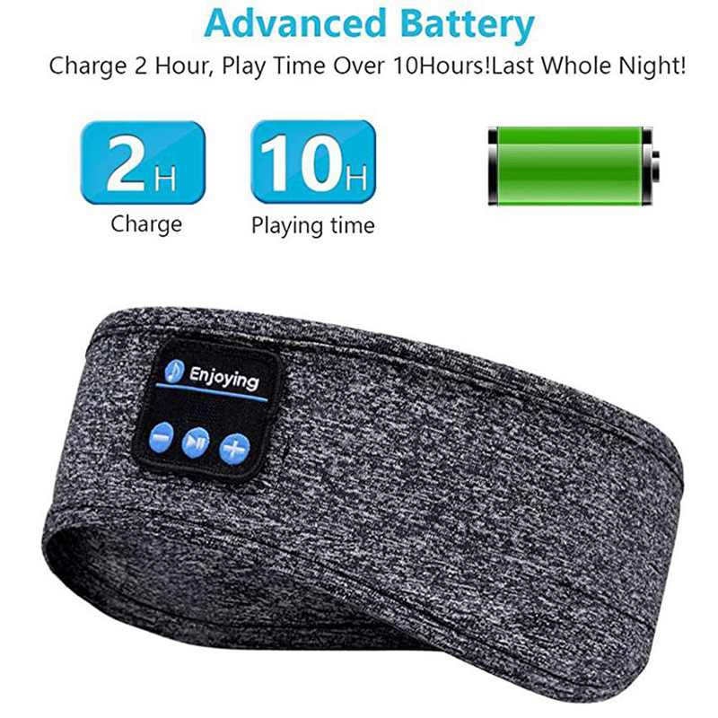Maschera per dormire Cuffie per dormire Bluetooth Fascia per la testa Sottile Morbida Elastica Comoda Cuffie musicali wireless Maschera per gli occhi per chi dorme di lato_voghion.com