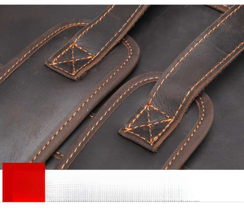 Genuine Leather Running Backpack, Large Cowhide Leather Travel Bag, Men's_voghion.com