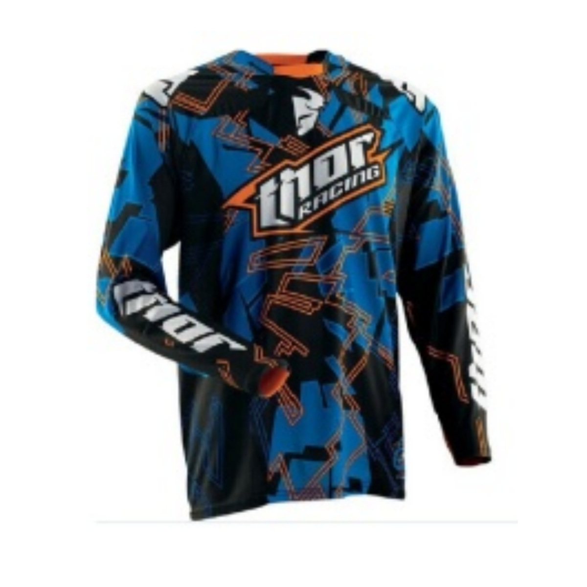 Heren retro off-road motorkleding met lange mouwen, ademend en snel drogend, mountainbike-motorkleding met snelheidsreductie, T-shirt_voghion.com