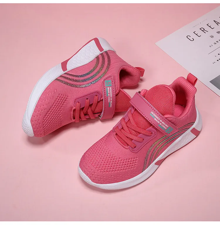 Happysteps Kinder Laufschuhe für Mädchen, Kleinkinder, atmungsaktiv, weich, rutschfest, Sportschuhe für Jugendliche, groß_voghion.com