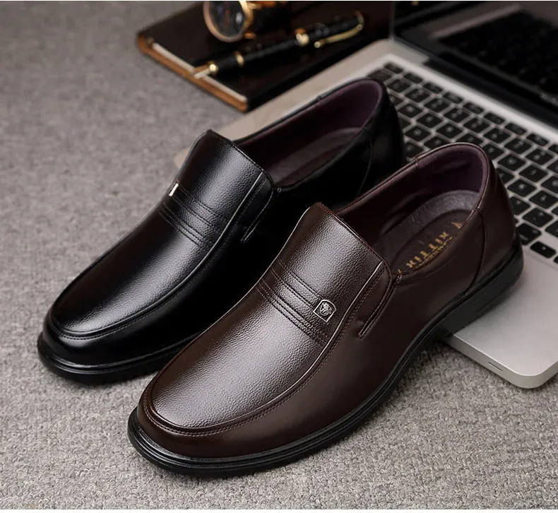 Mocassins authentiques faits à la main, chaussures décontractées, classiques, en cuir souple, respirantes, plates, pour hommes, 240801_voghion.com