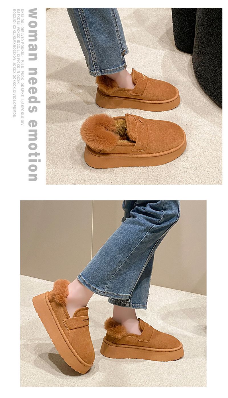 Internet-Promi-Hot-Selg-Schneestiefel mit dicken Sohlen 2024 neue koreanische Version plus Veet verdickte einfarbige warme Slipper_voghion.com