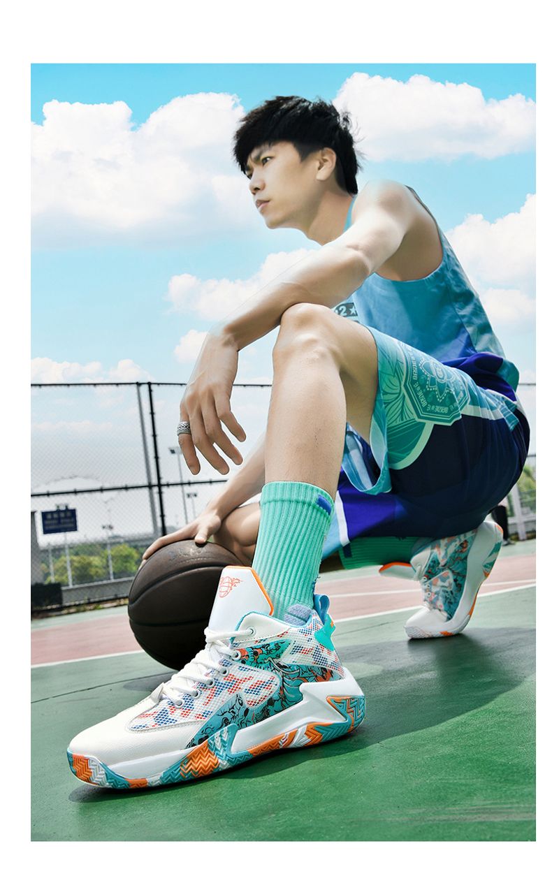 Atmungsaktiv mesh traktion basketball med anti-slip, støddæmpende, slid-beständig og atmungsaktiv turnschuhe,_voghion.com
