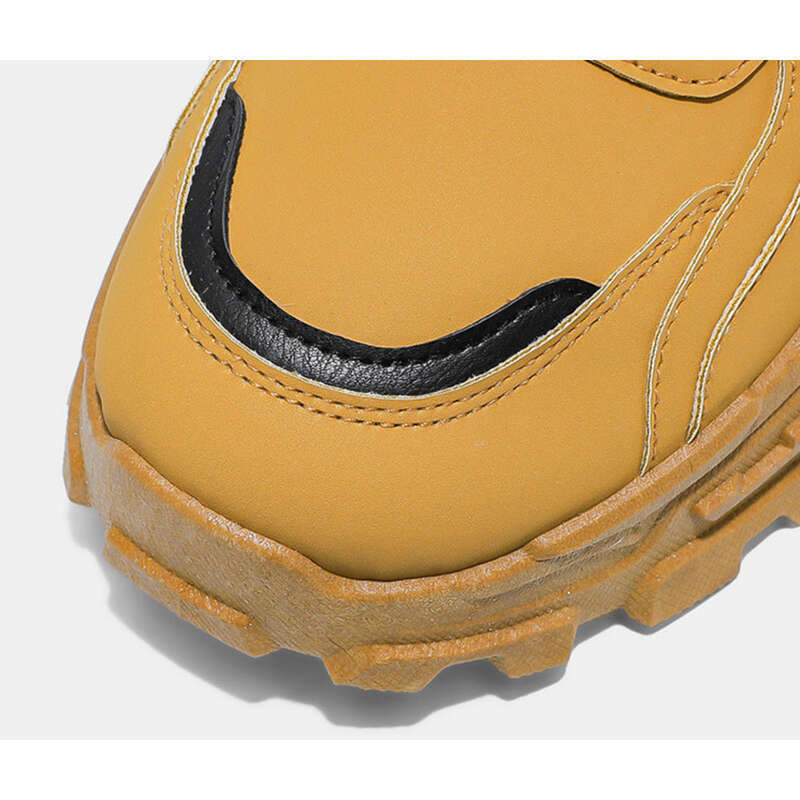 Höga stövlar för hösten, nya arbetsskor för män, trendiga och mångsidiga, tjocka och halkfria, avslappnade stövlar_voghion.com