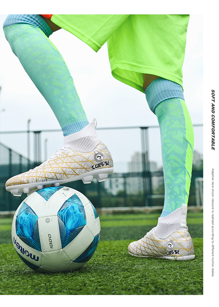 Professional Unisex Soccer Shoes Men Women Football Boots Training Sport Footwear Match Sneakers Non-slip Drop Shipping_voghion.com