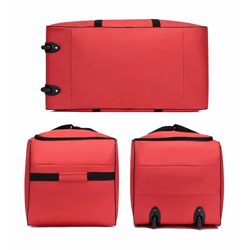 Universal-Reisetasche mit Rollen für Männer und Frauen, schwarz, Reisekoffer, faltbar, Reisetasche für die Nacht, Multifunktions-Handtasche_voghion.com