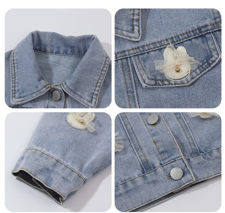 Mutter & Kinder Mädchen denim jacke frühling und herbst neue stil modische kinder frühling kleidung baby mädchen kinder kleidung kinder kleidung_voghion.com